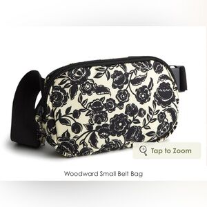 Vera Bradley Floral Belt Bag - Black and Cream - Brand New w/ Tags